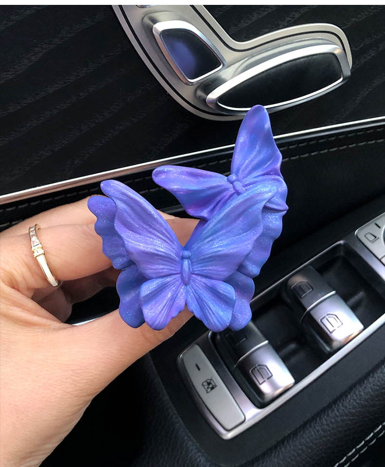 Butterfly Car Aromatherapy Air Outlet Decoration Car Perfume High-grade Fragrance Expansion Stone Car Accessories Ornaments Gift for Women