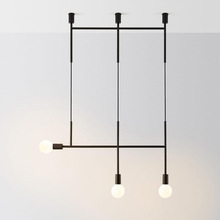 簡約現代藝術北歐創意個性吊燈客廳卧室床頭鐵藝線條設計師吊燈
