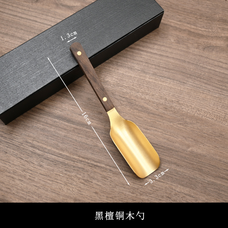흑단 구리 나무 숟가락