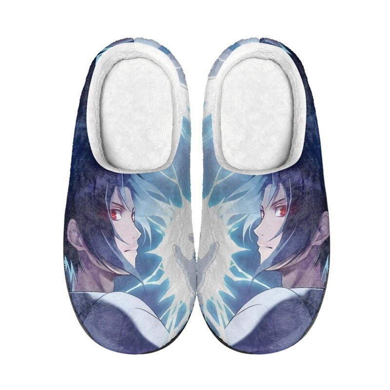 Dropshipping Naruto Pattern Printed Home Cotton Slippers Independent Station Hot Selling Men's and Women's Warm Slippers