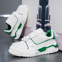 2025秋季男鞋增高休闲百搭运动松糕板鞋厚底潮鞋子时尚小白鞋