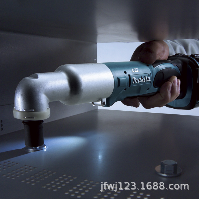 牧田DTL063抽屉柜狭小空间角落拆卸直角充电式角向冲击扳手