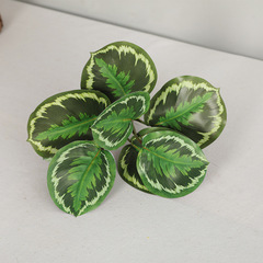 Ins celebrity camping scene decoration simulated green plants, fresh and clean home decoration simulated 8 pieces of green plant leaves