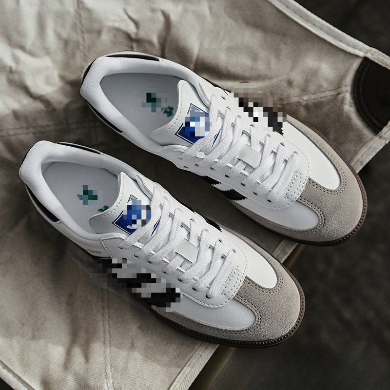 Putian Shoes 2025 Spring and Summer Genuine Leather Samba Classic Three-Bar Moral Training Shoes Men's Shoes Sneakers Forrest Gump Shoes Women's Shoes Putian Shoes 2025 Spring and Summer Genuine Leather Samba Classic Three-Bar Moral Training Shoes Men's Shoes Sneakers Forrest Gump Shoes Women's Shoes