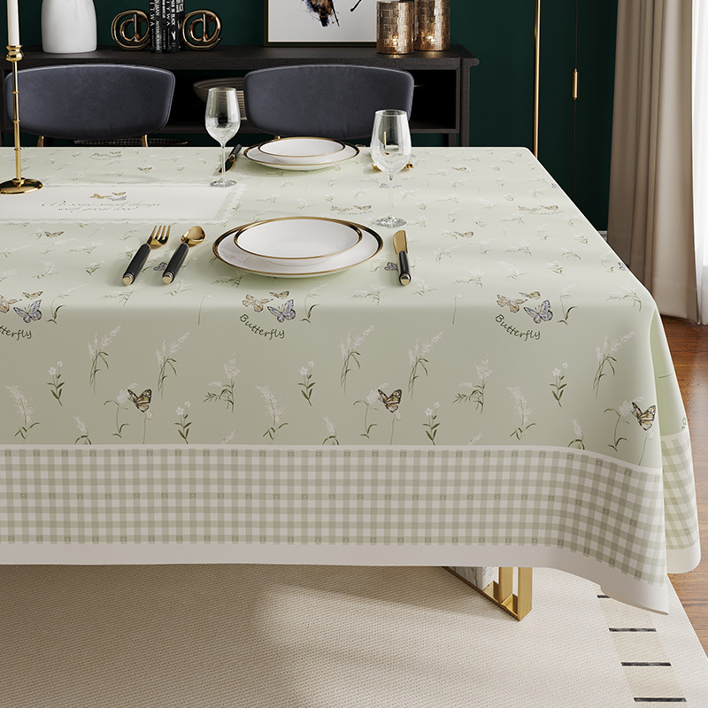 Mantel para Mesa de Comedor y Centro de PVC Impermeable, Resistente al Aceite y al Calor