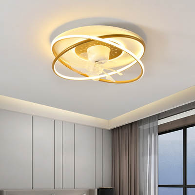 360 degree shaking head fan lamp home bedroom living room dining room new invisible study ceiling fan lamps