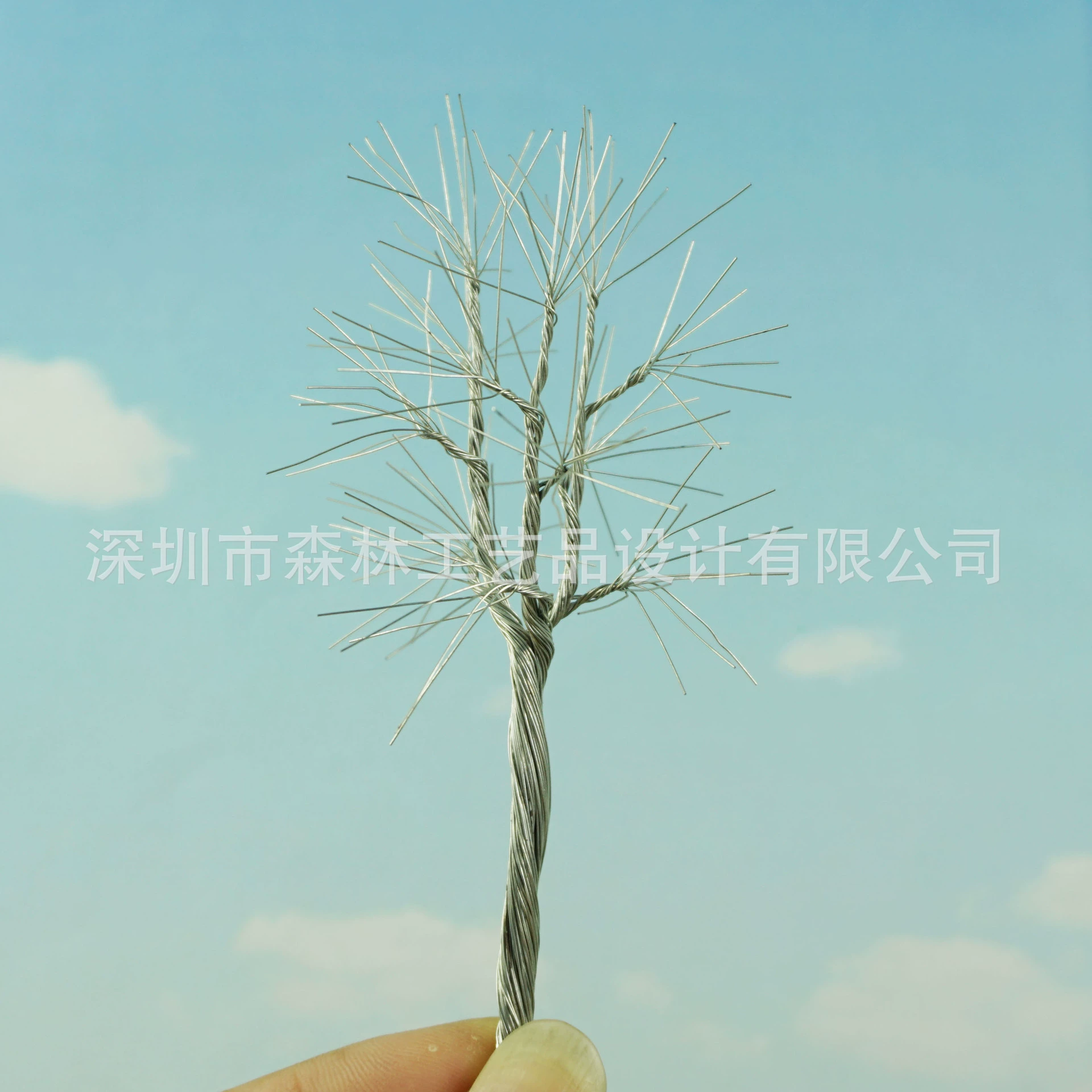 Модель здания, модель поезда, модель песочного стола, модель дерева DIY учебный материал проволока 11055-столб дерева