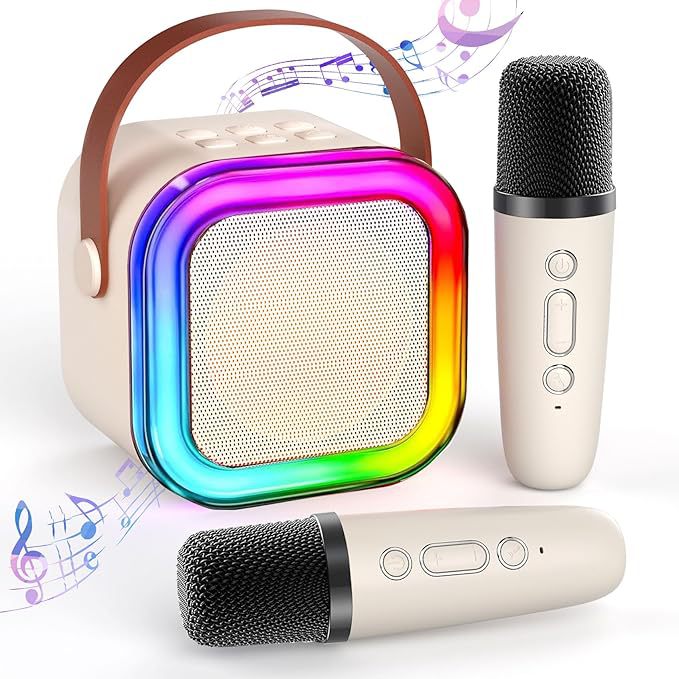 K12 Bluetooth Speaker Mini Portable Karaoke Microphone Wireless Bluetooth All-In-One Karaoke Singing Family Ktv