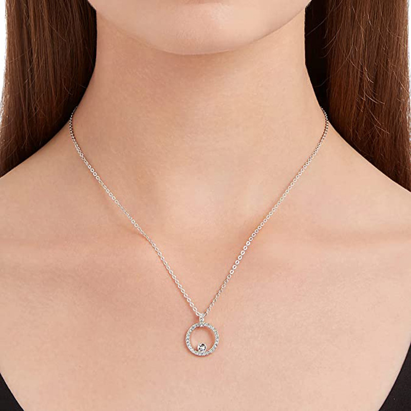 6g Weight Zircon Inlay Material Earrings, Necklace Classification 1 Piece, 1 Pair Quantity Simple Style Water Droplets Copper Inlay Zircon Earrings Necklace