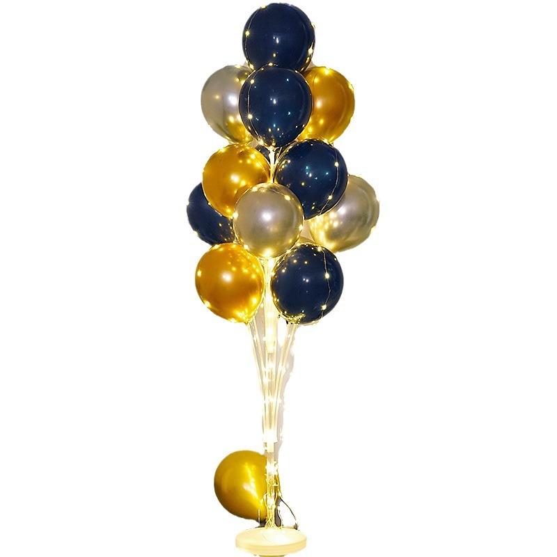 Columna de globo rojo flotante para decoración de bodas, cumpleaños y aperturas