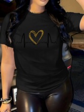 L 29801 Printed Loose Fit T Shirt ӡ������T�� �羳�W��