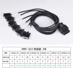 OBD2���^�DDB9ĸ�^һ����CAN��Serial�yԇ��RS232�\��W�P�B�Ӿ�