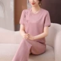 圆领夏季妈妈宽松运动服