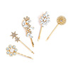 Fashionable set from pearl, hairgrip solar-powered, wholesale, European style