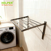 跨境爆款不锈钢折叠毛巾架浴壁挂式防锈浴巾架工厂直批阳台晒衣架