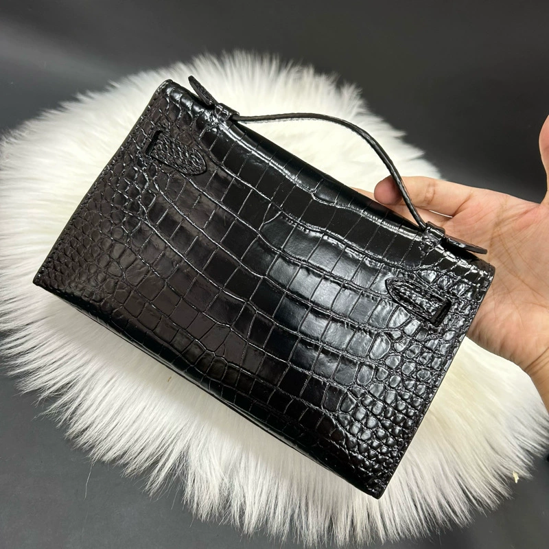 Universal shoulder bag for leisure, trend bag strap one shoulder, crocodile