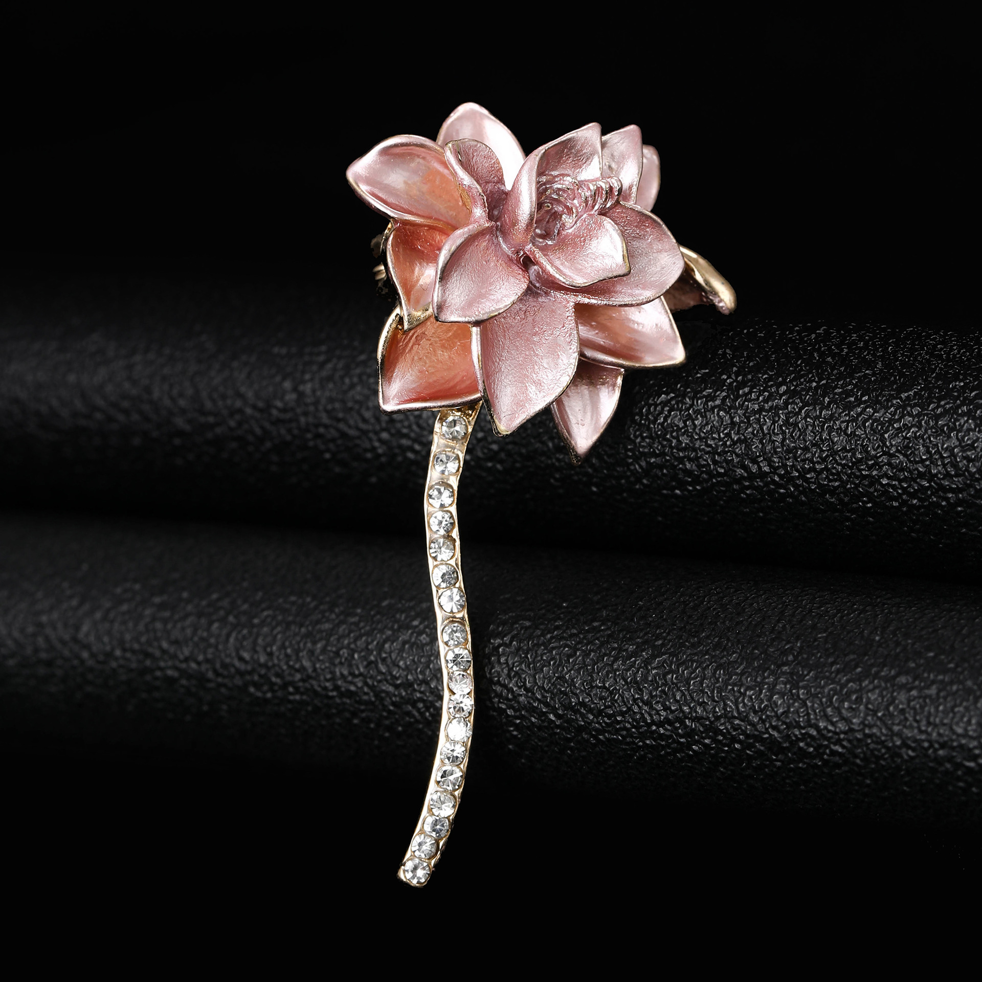 16g Weight Brooches Classification Holiday Occasion Alloy Material Flower Pattern Women's Gender Enamel Design Pin Flower Alloy Enamel Women's Brooches 14