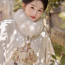 七月夕汉服 鹤别空山 对襟披袄加厚合领衫马面裙国风套装女秋冬