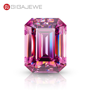 GIGAJEWE pink emerald cutter moissanite bare diamond jewelry making wholesale