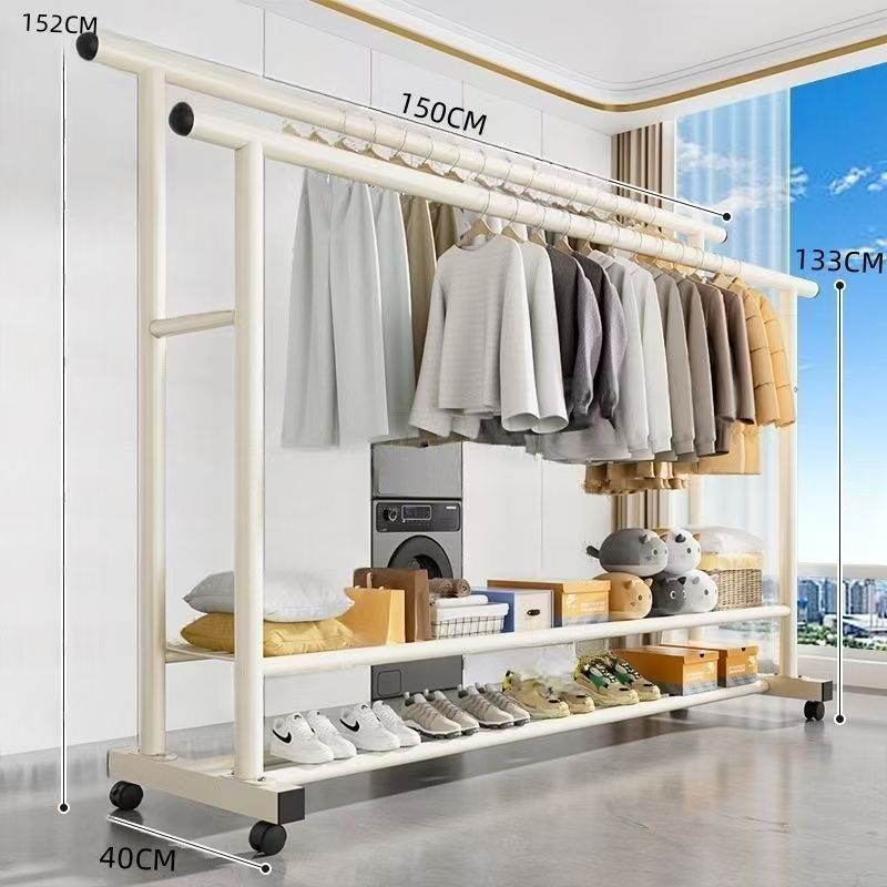 Nueva red lateral extra gruesa extra gruesa percha de ropa vertical percha de ropa doméstica de gran capacidad percha de ropa percha de ropa percha de dormitorio