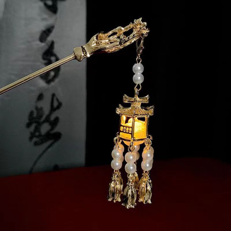 Lámpara de Palacio cuentas blancas