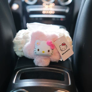 Authentic Hellokitty Sanrio Car Tissue Box Car Tissue Hanging Bag Girls Car Hanging Toilet Paper Holder