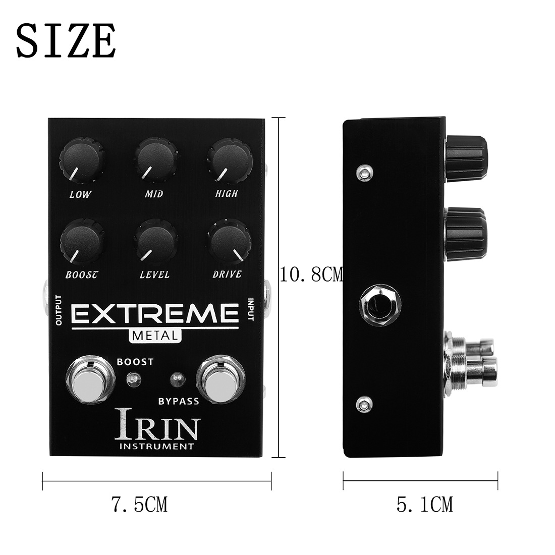 IRIN电吉他效果器音响模拟失真过载十段EQ均衡器吉他单块效果器详情5