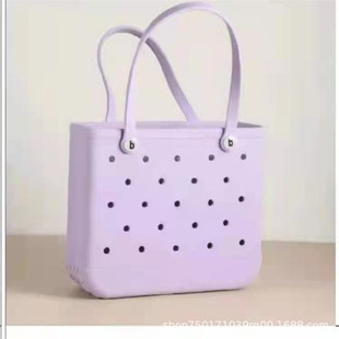 Amazon Cross-Border European and American Hole Large Bag Beach Cosmetics Bag Handbag Printed Eva Outdoor Basket Pet Bag