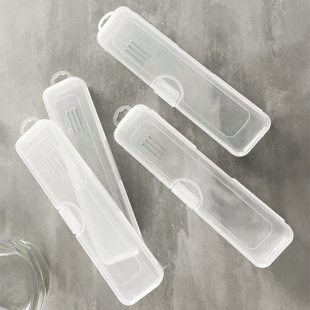 ⇜ Large Empty Box Cutlery Storage Box Portable Takeout Student Chopstick Box Chopsticks Spoon Single Person