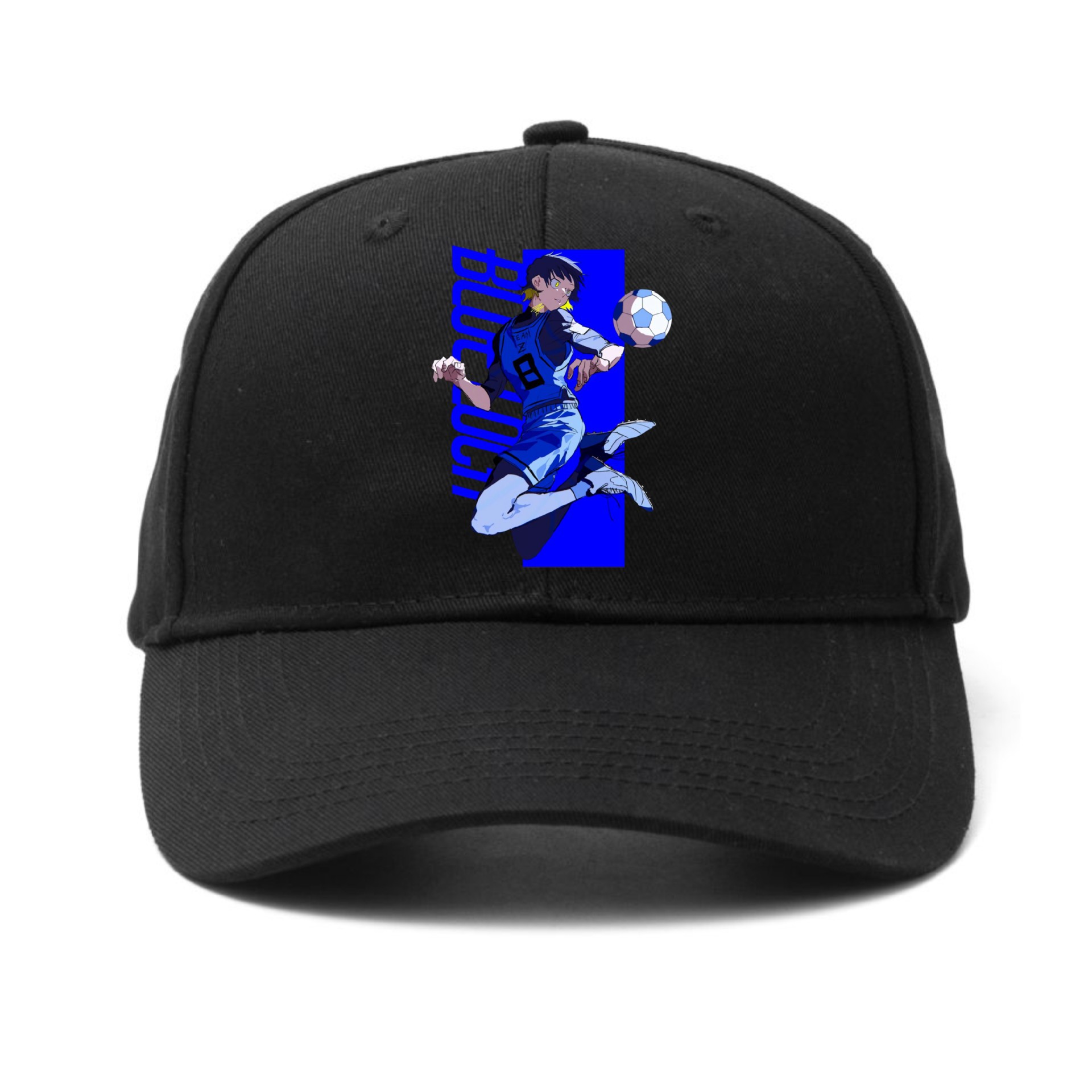 BLUE LOCK prisión azul con estampado circundante gorra para el sol al aire libre gorra de béisbol de moda callejera personalizada