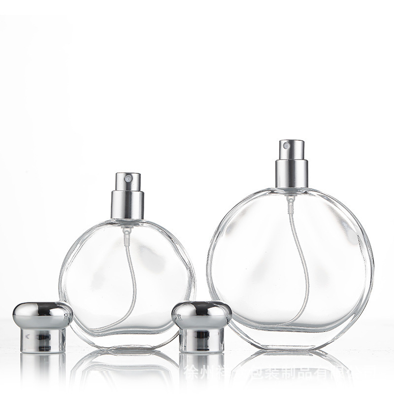 Botellas de vidrio de perfumes de alta calidad, botellas de pulverización ultra delgadas, botellas de perfumes de fondo grueso, botellas de spray 50ml 100ml image 3