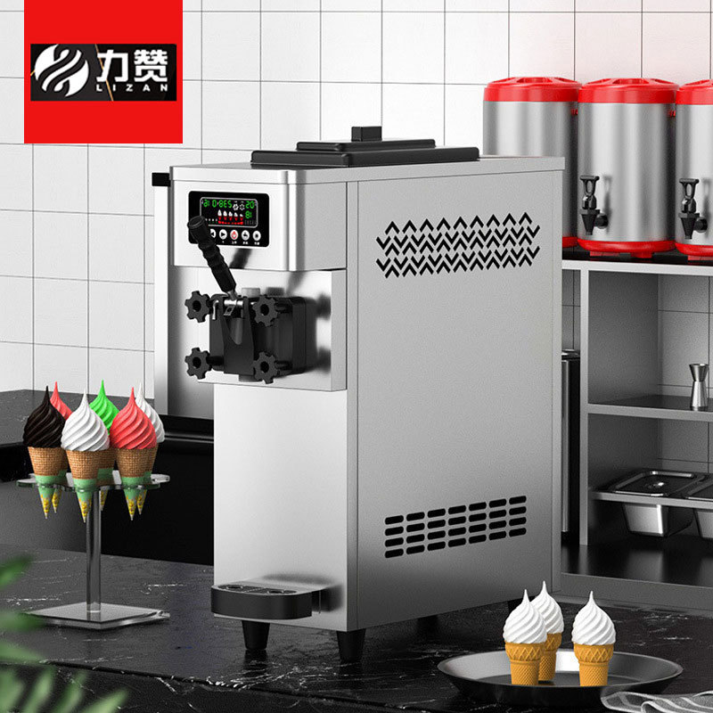 Máquina de helado comercial automática de helado de mesa máquina de helado de barril pequeño video