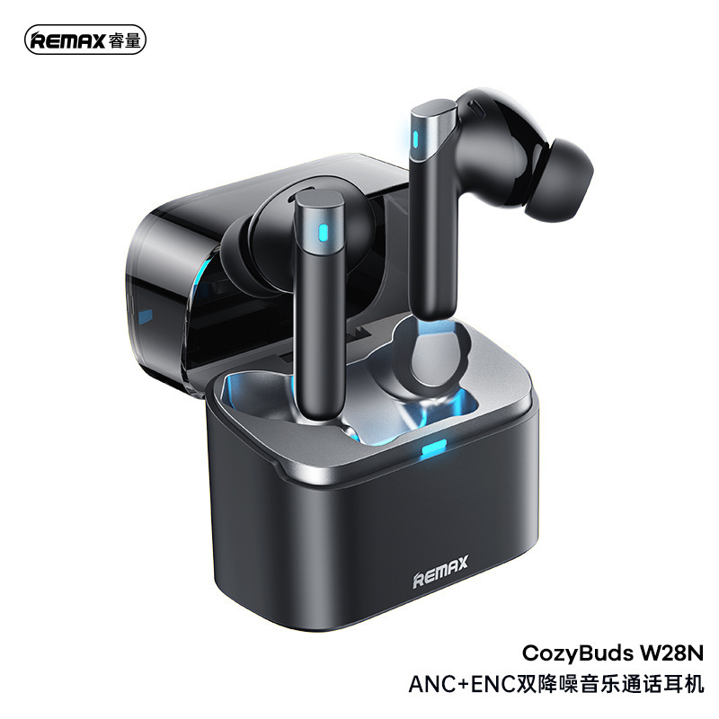 国境を越えた爆発物REMAXと量ANC ENCダブルノイズリダクション5.4 bluetoothイヤホンの長い持続高精細イヤホン|undefined