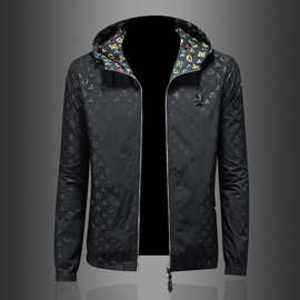 2026春秋男士新款两面穿连帽夹克衫外套 JK2543