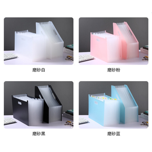 Portable accordion bag folder a4 multi-layer large capacity stand-up student test paper document pp classification storage folder