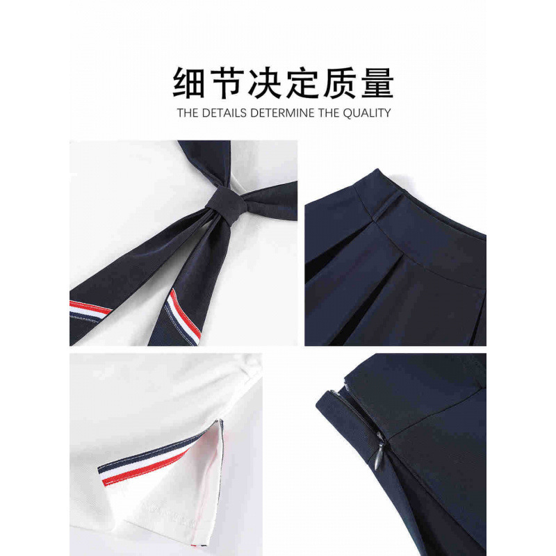 纯欲辣妹穿搭jk制服套装海军领披肩上衣半身裙早秋女装夏装两件套|undefined