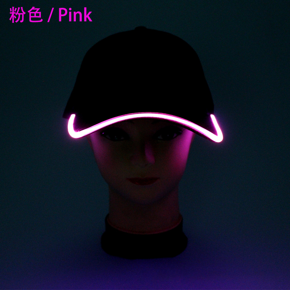 Concert LED sombrero de béisbol de ocio al aire libre turismo sombrero de luz de color sombrero de bar fiesta sombrero de lengua de pato