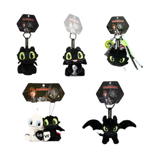 Universal Studios Official How to Train Your Dragon Toothless Plush Doll Pendant Night Fury Doll Hanging Ornament Pillow Merchandise