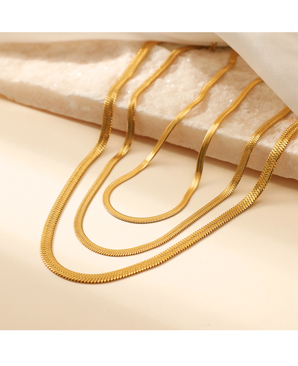 Simple Style Geometric Stainless Steel Plating Necklace