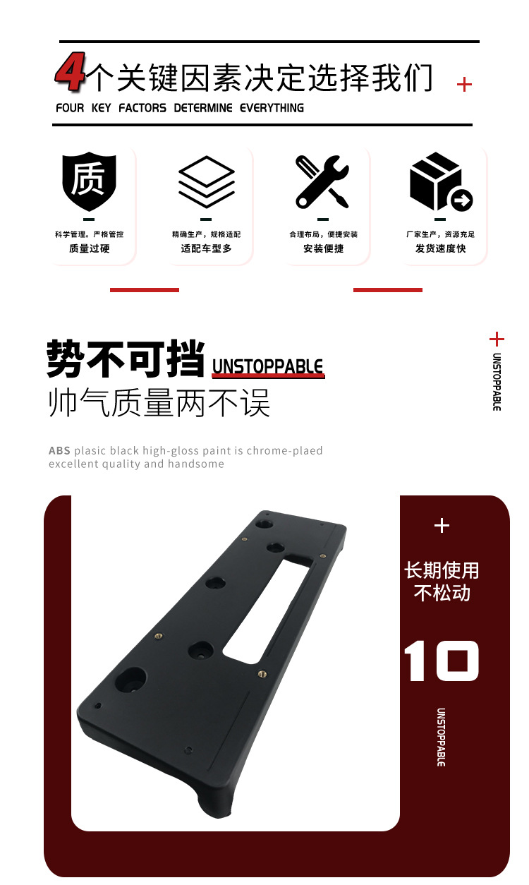 Applicable to BMW 7 Series F02 front license plate 730d 750i license plate holder 51117187480 license plate frame