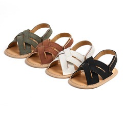 2024新款嬰兒鞋編織款軟底防滑學步鞋寶寶涼鞋M2053