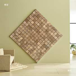 胶自粘马赛克店招KTV爵士白灰木纹大花绿金碧瓷砖浅啡网垒德株