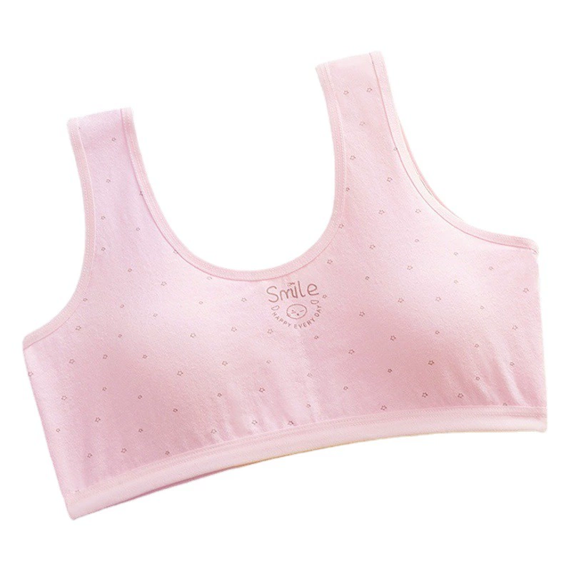 Развивающее нижнее белье женский бюстгальтер нижнее белье для девочек хлопок школьники однотонный Удобный маленький жилет бюстгальтер оптом