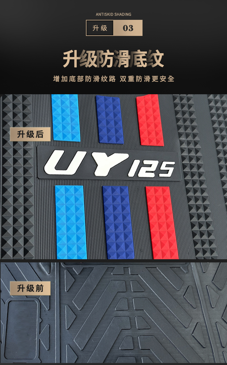 No.9 MzMIX Short Foot Mat Special Thickened Foot Pad for Electric Vehicle Modification Accessories No.9 mzmix Foot Mat