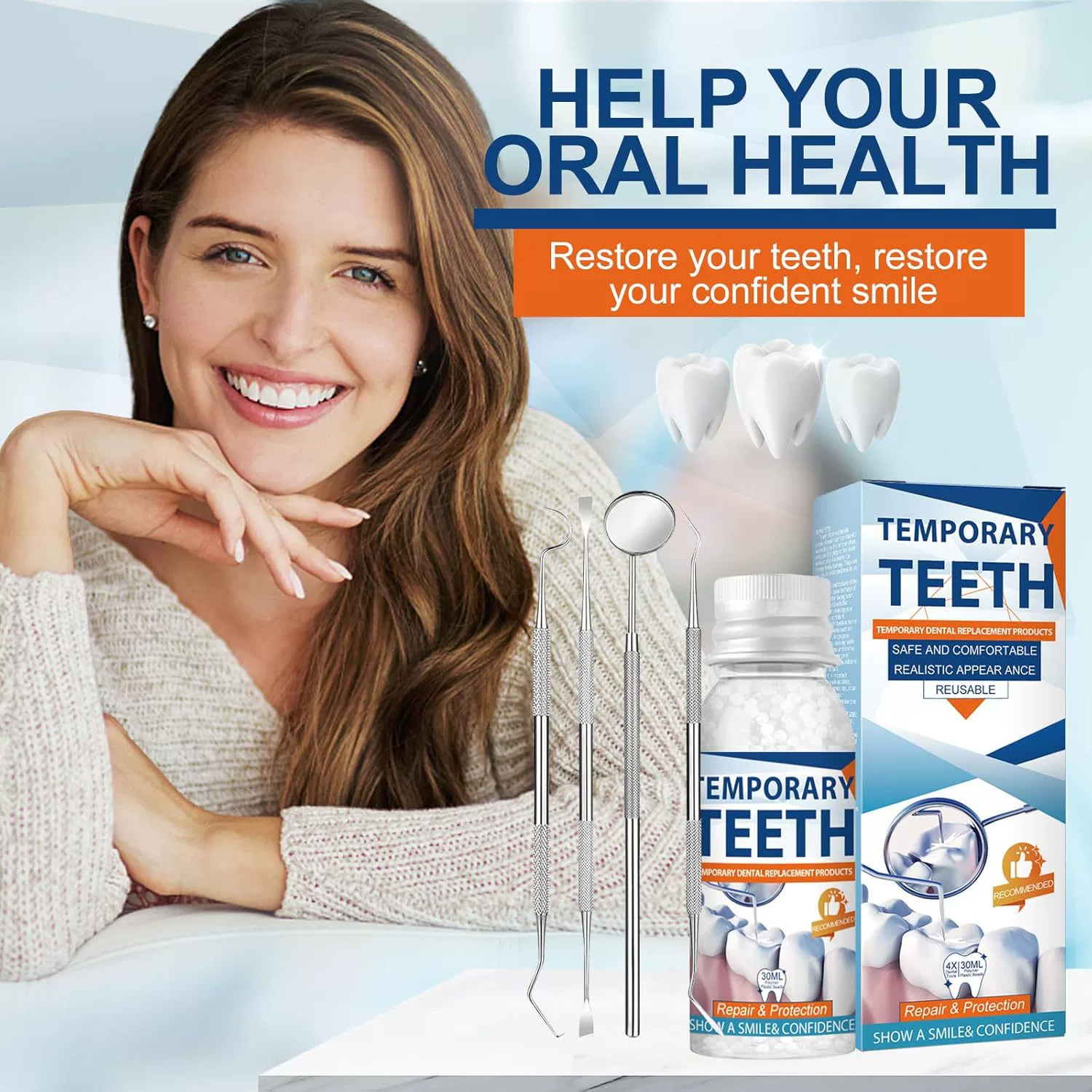 Пластиковые твердые частицы для прорезывания зубов, наполнитель для зубов вампира, материал для самостоятельного изготовления, клей для пломбирования зубов, термоклей