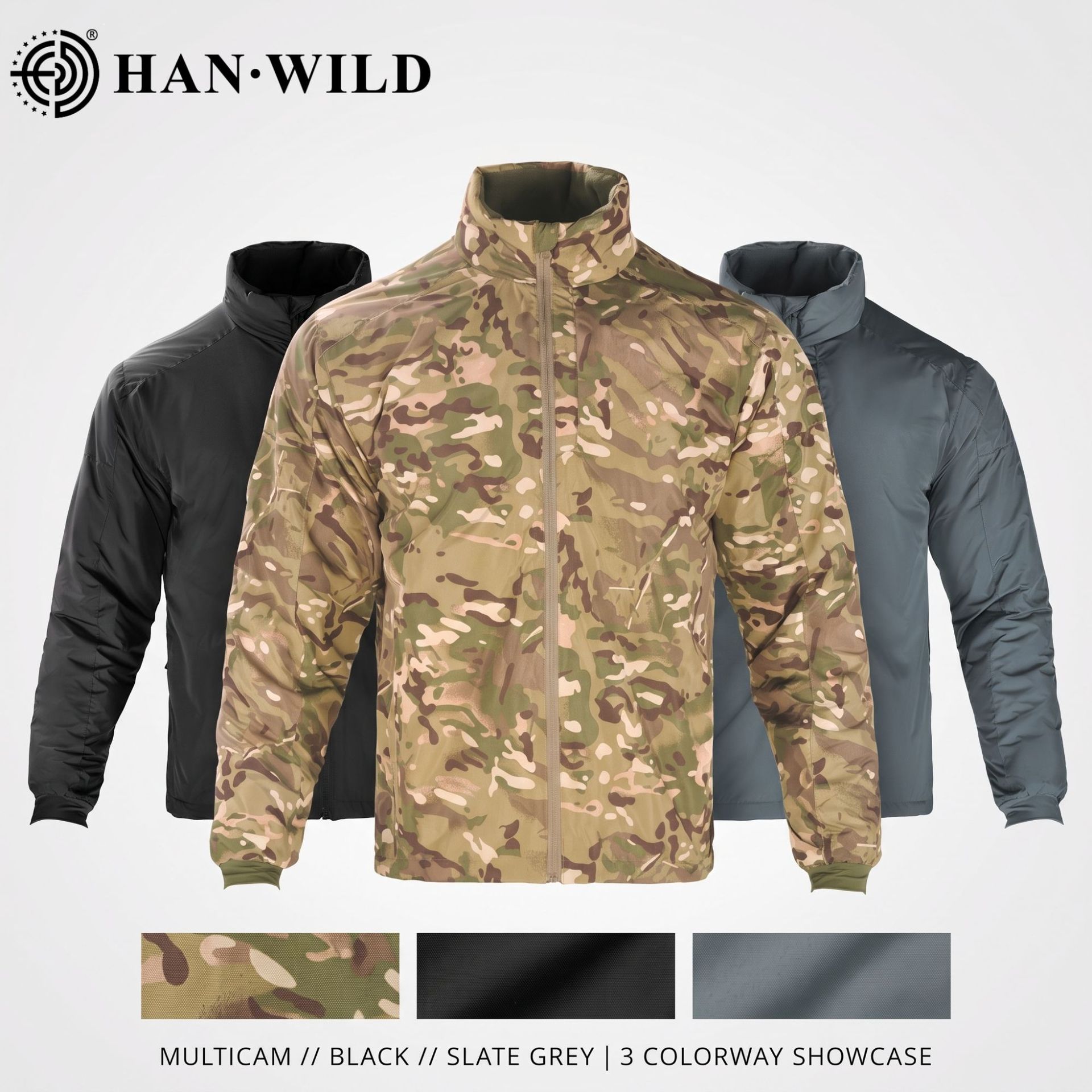 Hanye Outdoor Flame Reflective Cotton Jacket for Men, Warm Cotton Coat, Camouflage Jacket, Tactical Winter Coat