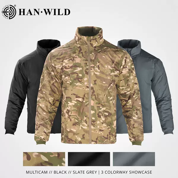 Hanye Outdoor Flame Reflective Cotton Jacket for Men, Warm Cotton Coat, Camouflage Jacket, Tactical Winter Coat