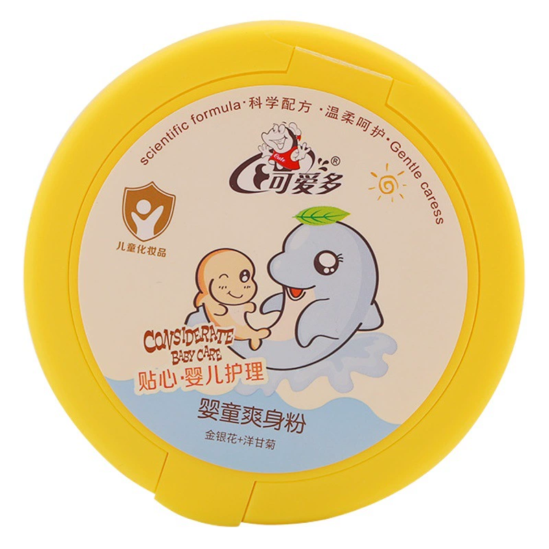 Aiduo кукурузная детская пудра оптом в штучной упаковке 140 г детская прохладная впитывающая пот влажная Пудра с пуховкой