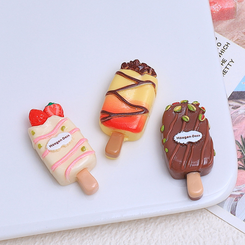 漫画ナッツアイスクリーム食品おもちゃクリエイティブ手作り diy ジュエリーアクセサリークリーム接着剤樹脂小物ヘアピン材料|undefined