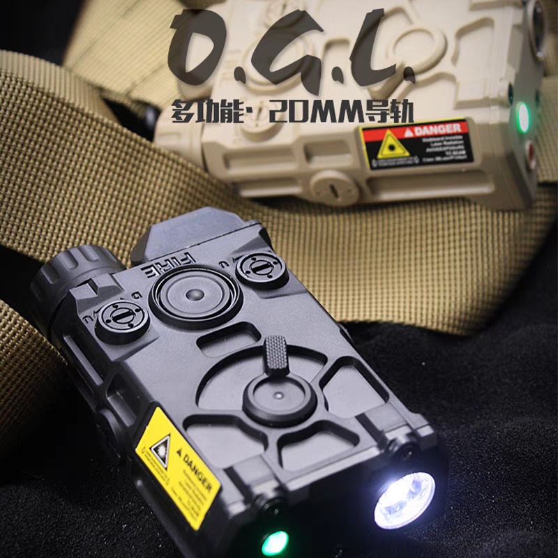 PEQ15战术OGL电池盒红镭射激光手电多功能盒M416玩具枪M4改装配件